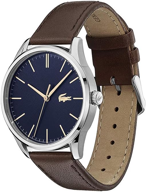 Thumbnail 1 de Lacoste Vienna Quarz-Uhr für Herren – Analoge Uhr mit braunem Lederarmband, 42 mm