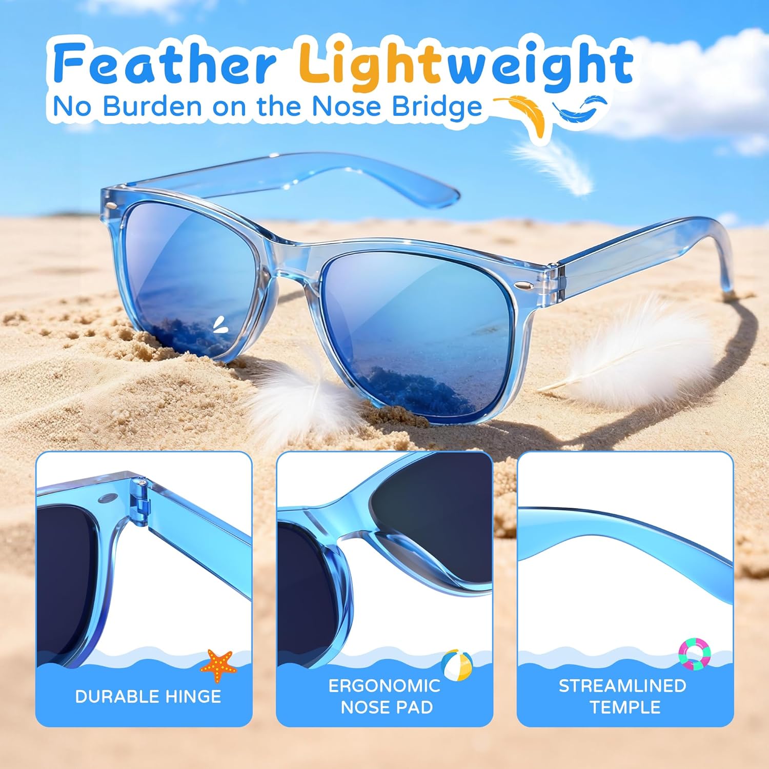 Thumbnail 4 de Vcarsian Kids Sunglasses Bulk Party Favors – 24 Packs, UV Protection, Ages 3–8
