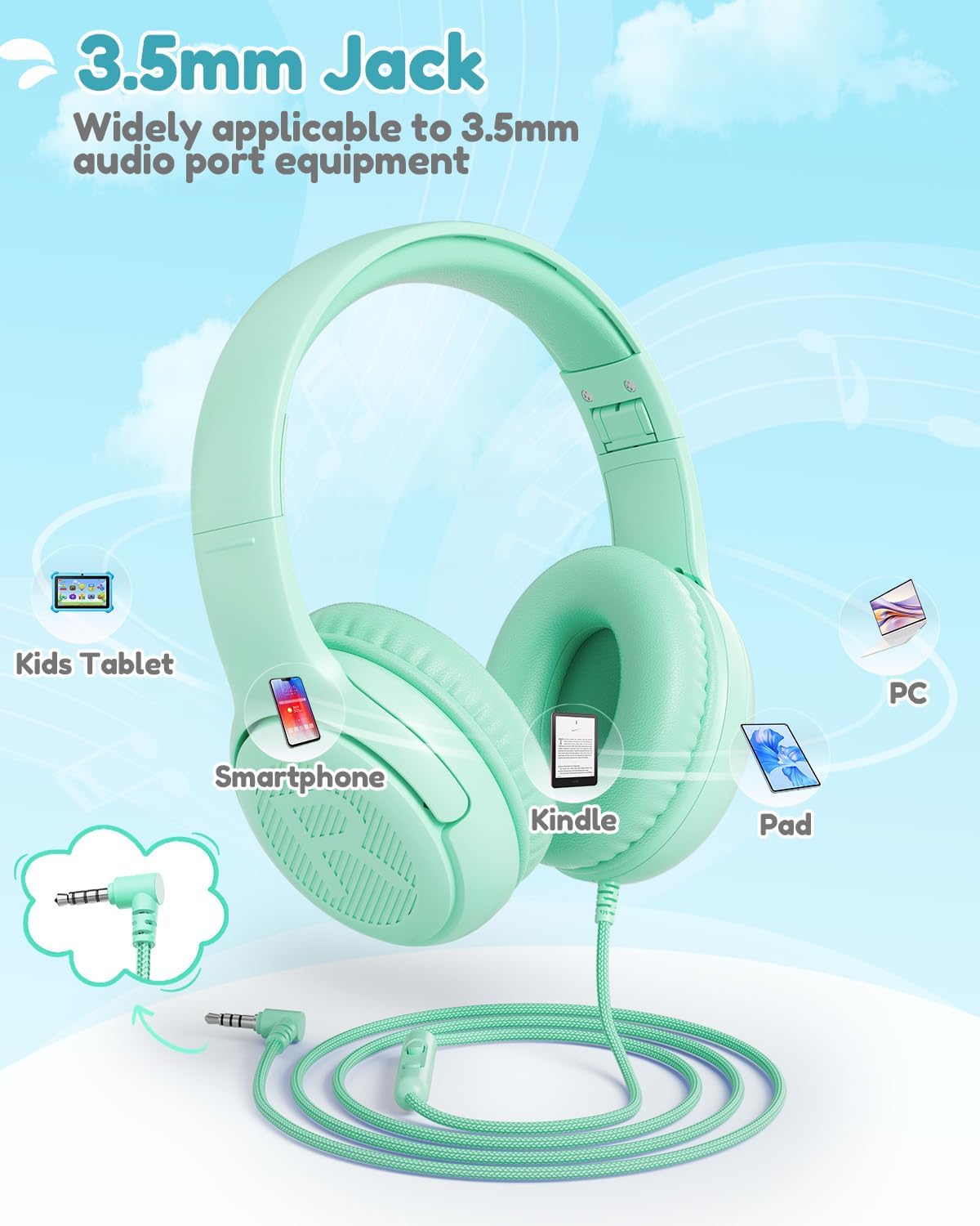 Thumbnail 5 de awatrue Kopfhörer Kinder 85 dB