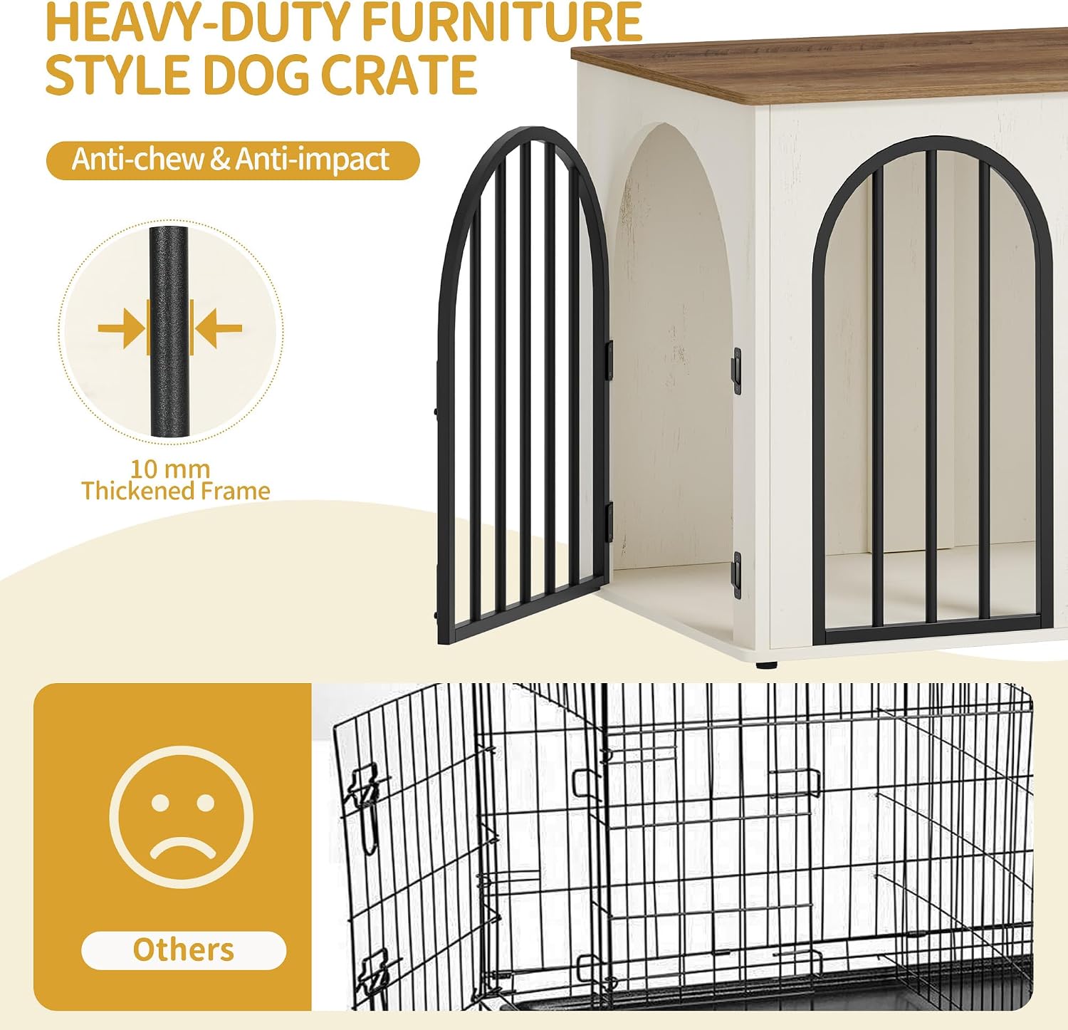 Detalle 2 de Hzuaneri 80cm cage pour chiens