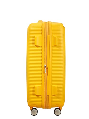 Detalle de American Tourister Soundbox – Valise Spinner M Extensible 67 cm en jaune doré, 71,5/81 L, 3,70 kg