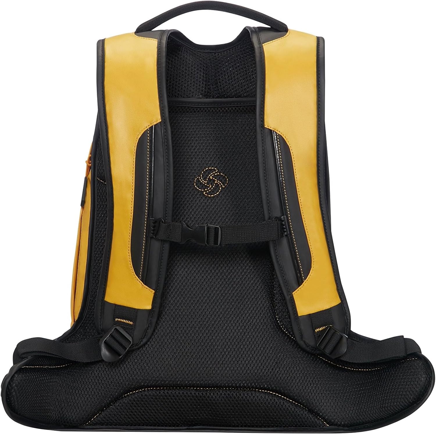 Detalle de Samsonite Paradiver Light Laptop-Rucksack L+ für 15,6 Zoll, 24 L – wetterfeste Materialien in Gelb