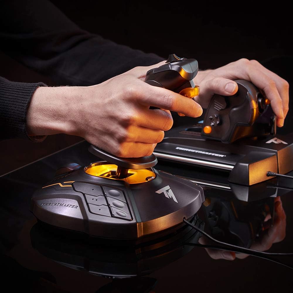 Detalle de Thrustmaster T.16000M FCS HOTAS – Flight Stick & TWCS Schubregler mit H.E.A.R.T Magnet-Technologie