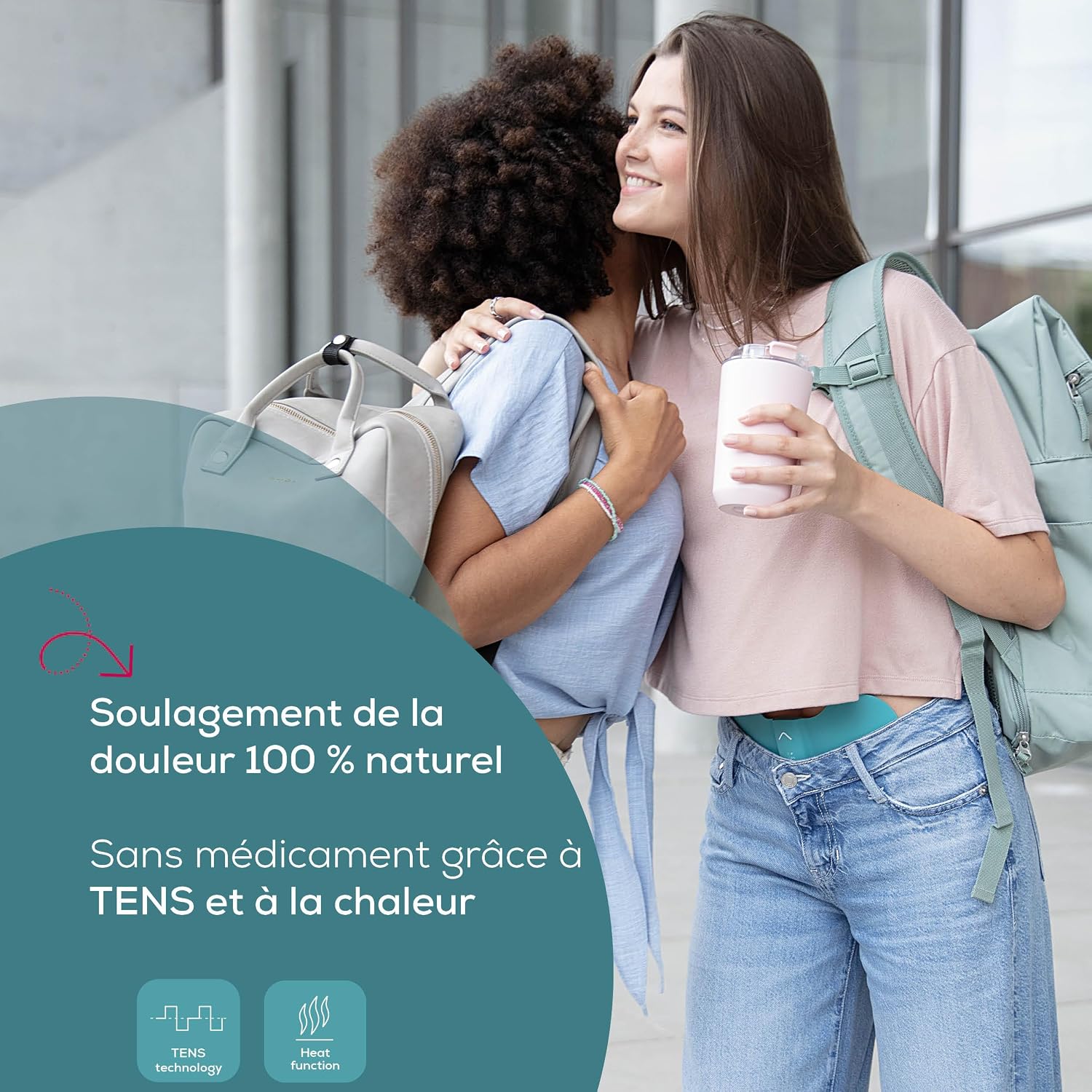 Detalle 2 de Beurer EM 55 Menstrual Relax+ : TENS et chaleur pour soulager les douleurs menstruelles et d’endométriose