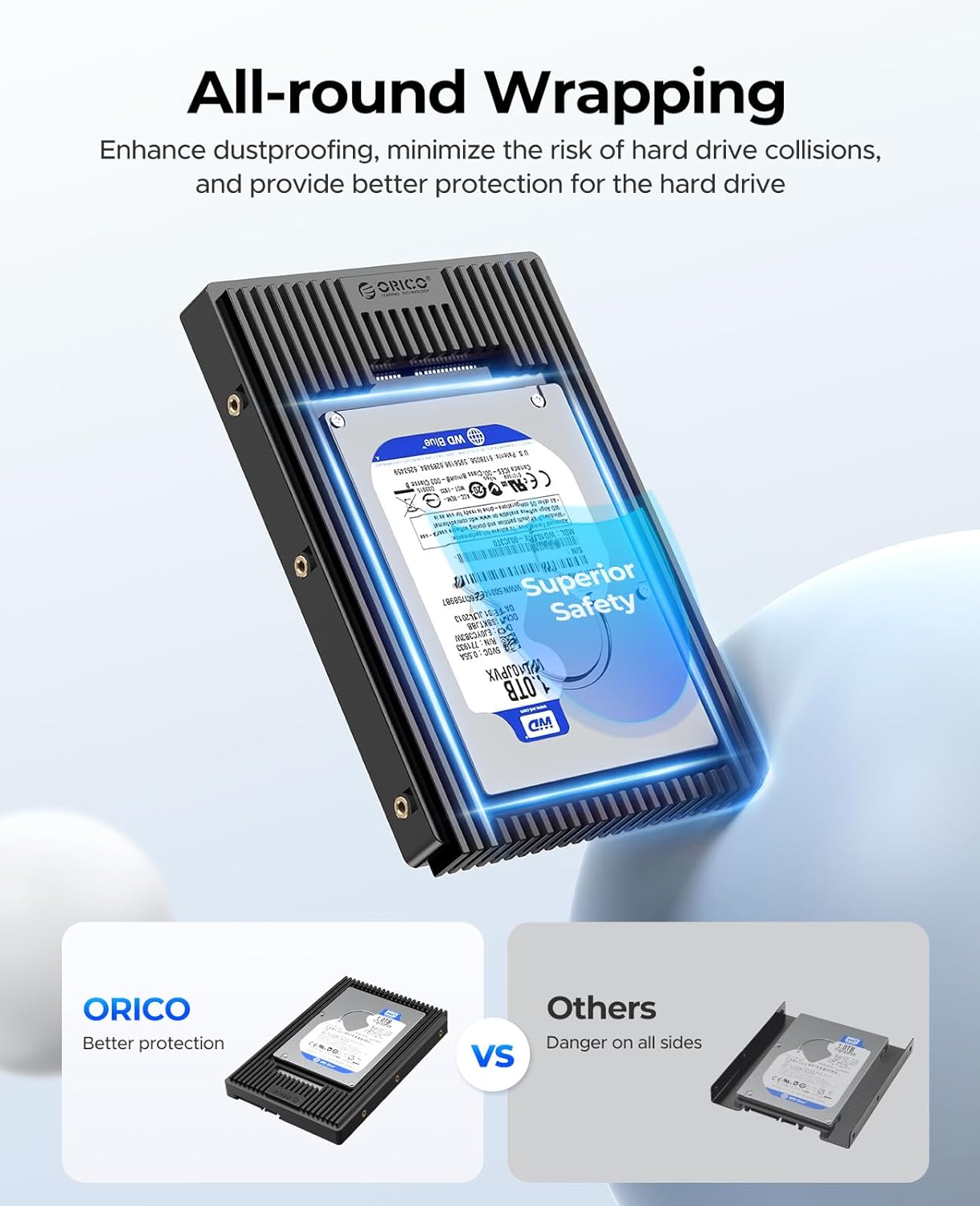 Detalle 2 de ORICO D2SS adattatore HDD SATA 2,5 a 3,5