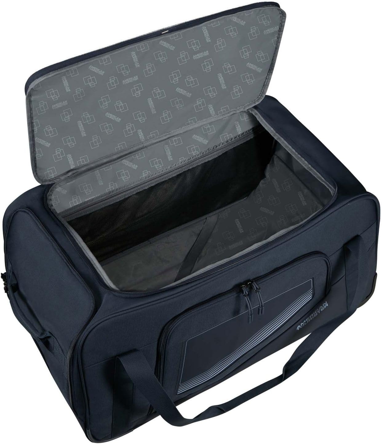 Detalle de American Tourister City Racer Reisetasche mit Rollen, 98 L, Navy