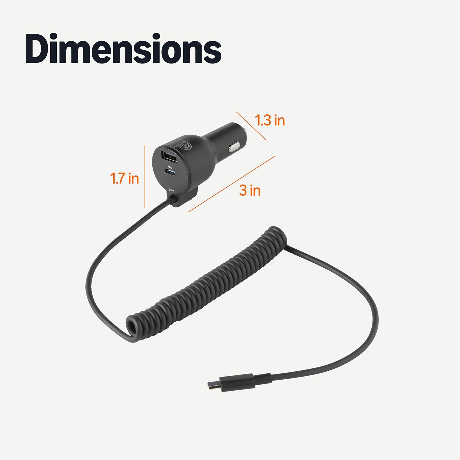 Thumbnail 4 de Amazon Basics Fast-Charging Car Charger 60W 🔌