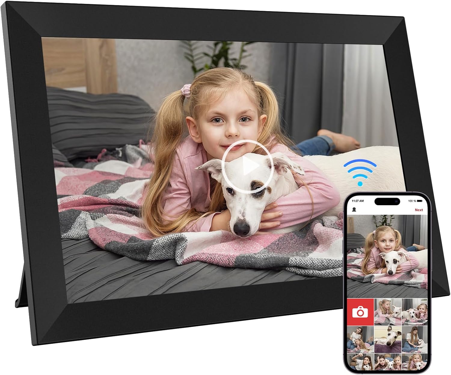 Detalle de GGUA 10.1 Inch WiFi Digital Photo Frame 64GB 🖼