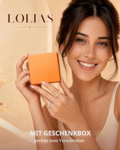 Thumbnail 6 de LOLIAS Perlenring Naturstein Damenring – Anti-Stress Drehring mit Süßwasserperlen