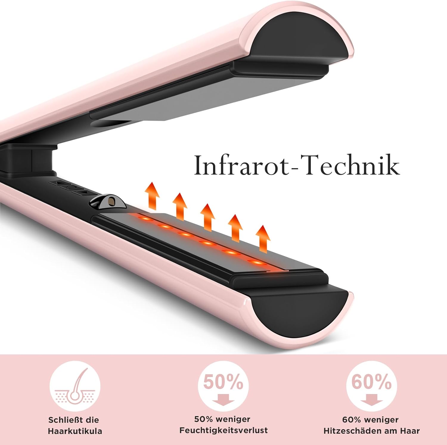 Thumbnail 1 de PARWIN PRO BEAUTY Infrarot-Ionen Haarglätter 2 in 1 – Glätten & Locken mit Infrarot- und Ionen-Therapie
