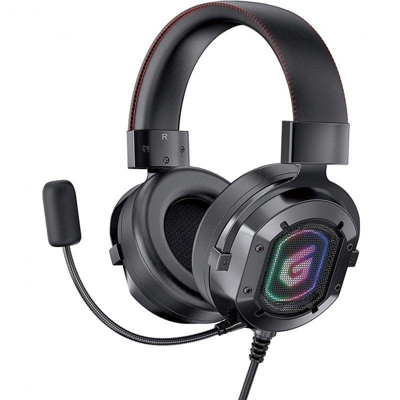 Imagen de Auriculares Conceptronic ATHAN03B con cable 3,5 mm Gaming RGB, micrófono y diadema ajustable en OfertitasTOP
