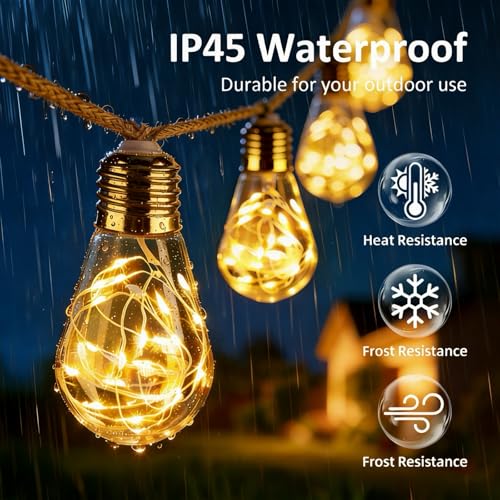Thumbnail 1 de Caldarax 8M Guirnaldas Luces Exterior Solar con Control Remoto y 16 LED – 8 Modos, IP65