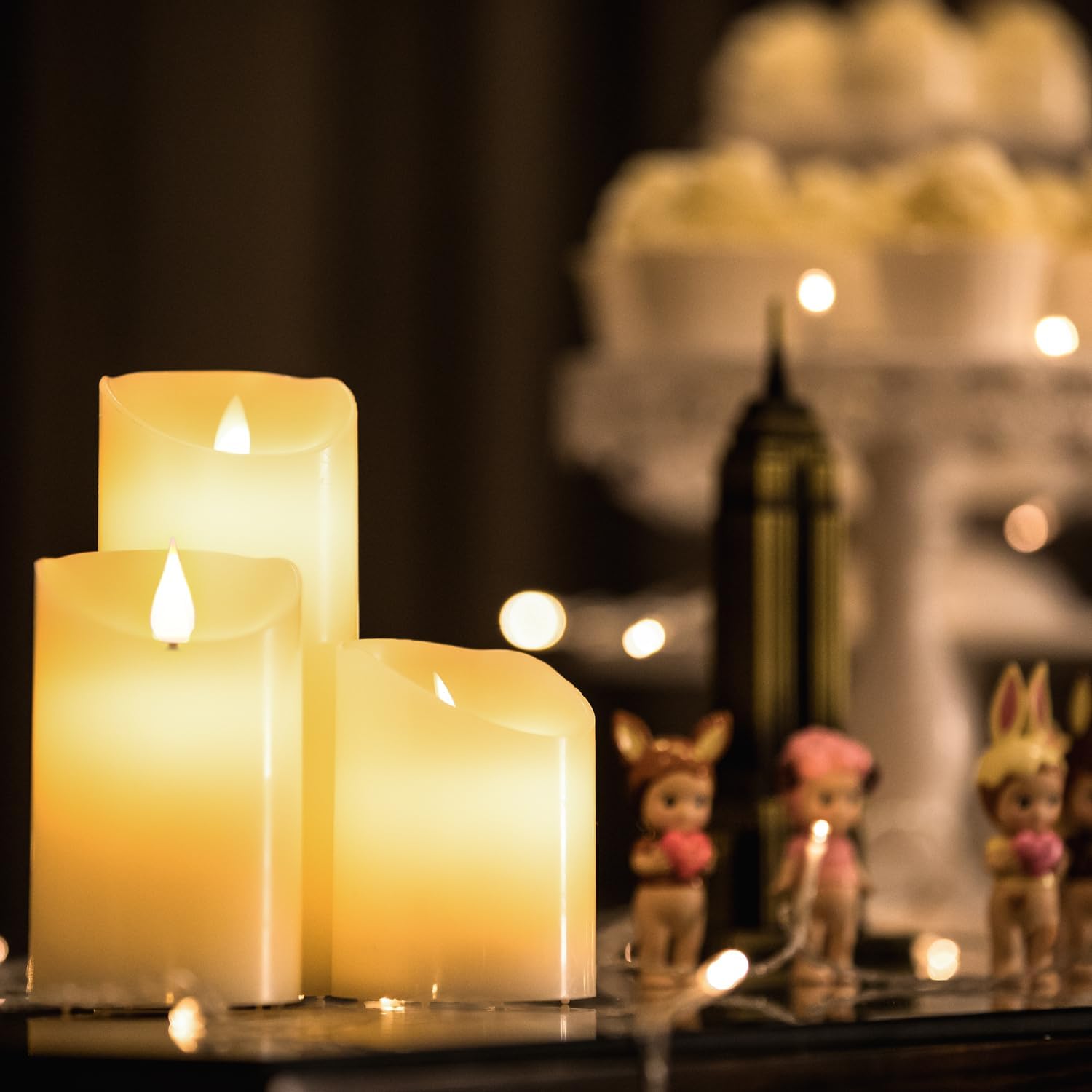 Thumbnail 5 de Da by Candele LED set 3 pezzi 10–15,2 cm 🕯