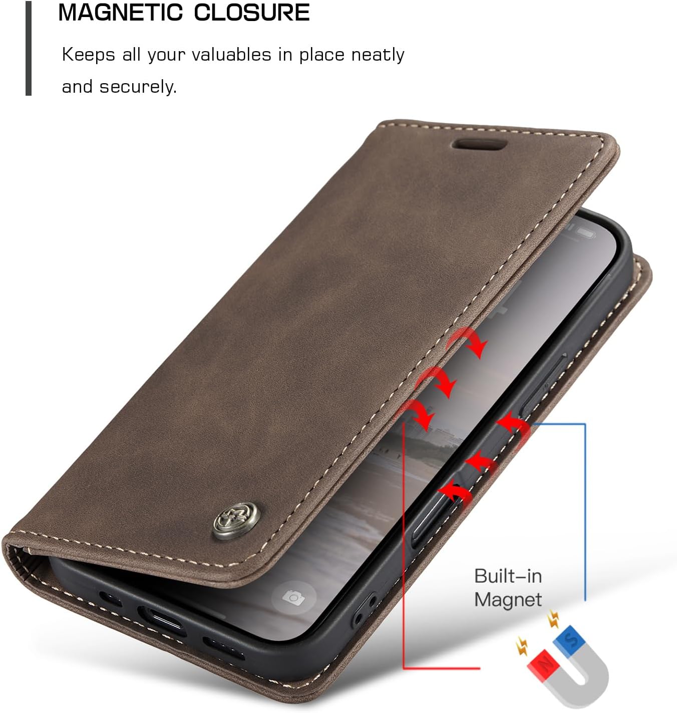 Detalle de Cracedily Wallet Case for iPhone 16