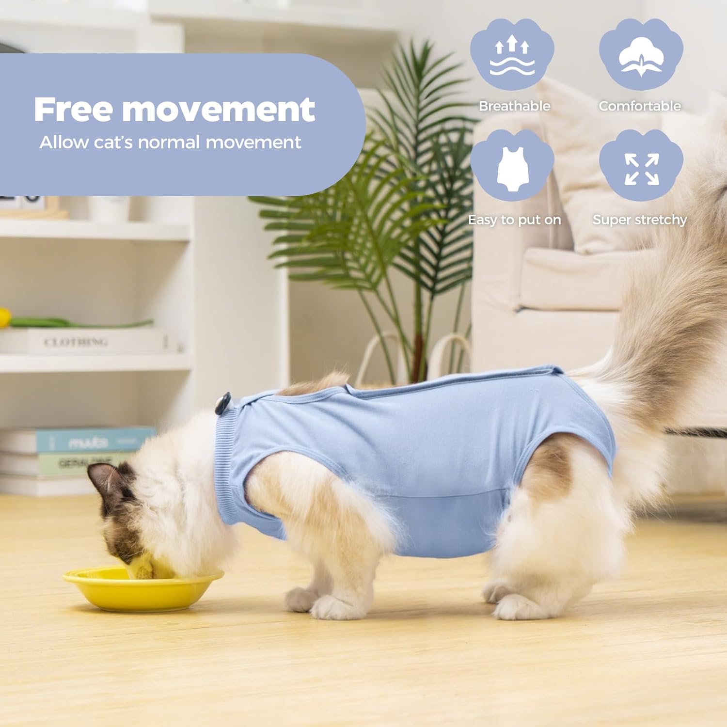 Detalle 2 de Avont Recovery Suit Onesie for Cats