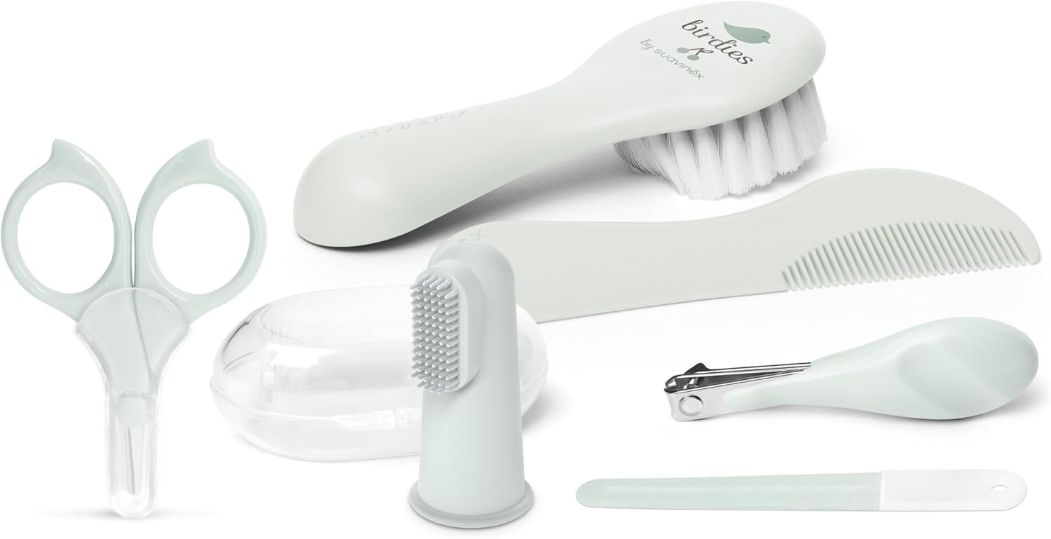 Detalle de Suavinex Trousse de Soin Bébé — Ensemble 6 pièces pour ongles, dents et cheveux