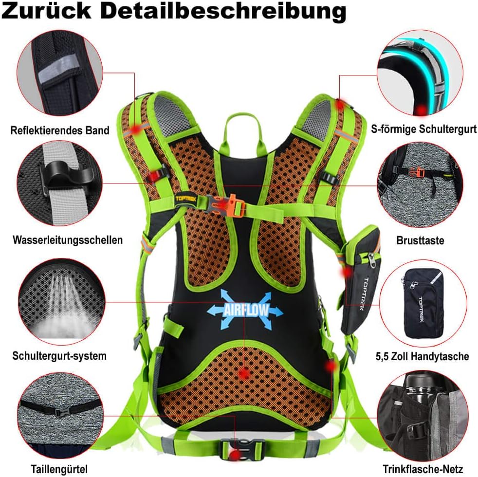 Thumbnail 1 de Toptrek 18L Fahrradrucksack leicht