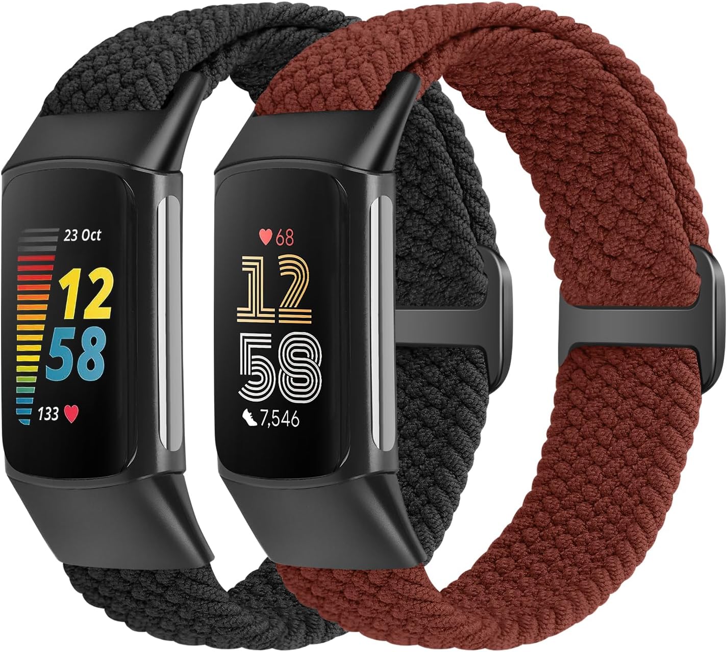 Detalle de SHIJZWD Elastic Braided Straps for Fitbit Charge 5/6