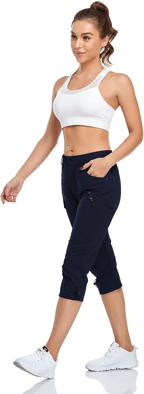Thumbnail 2 de GymBrave Wanderhose Damen 3/4 Stretch: schnell trocknende Cargo Caprihose mit UPF 50