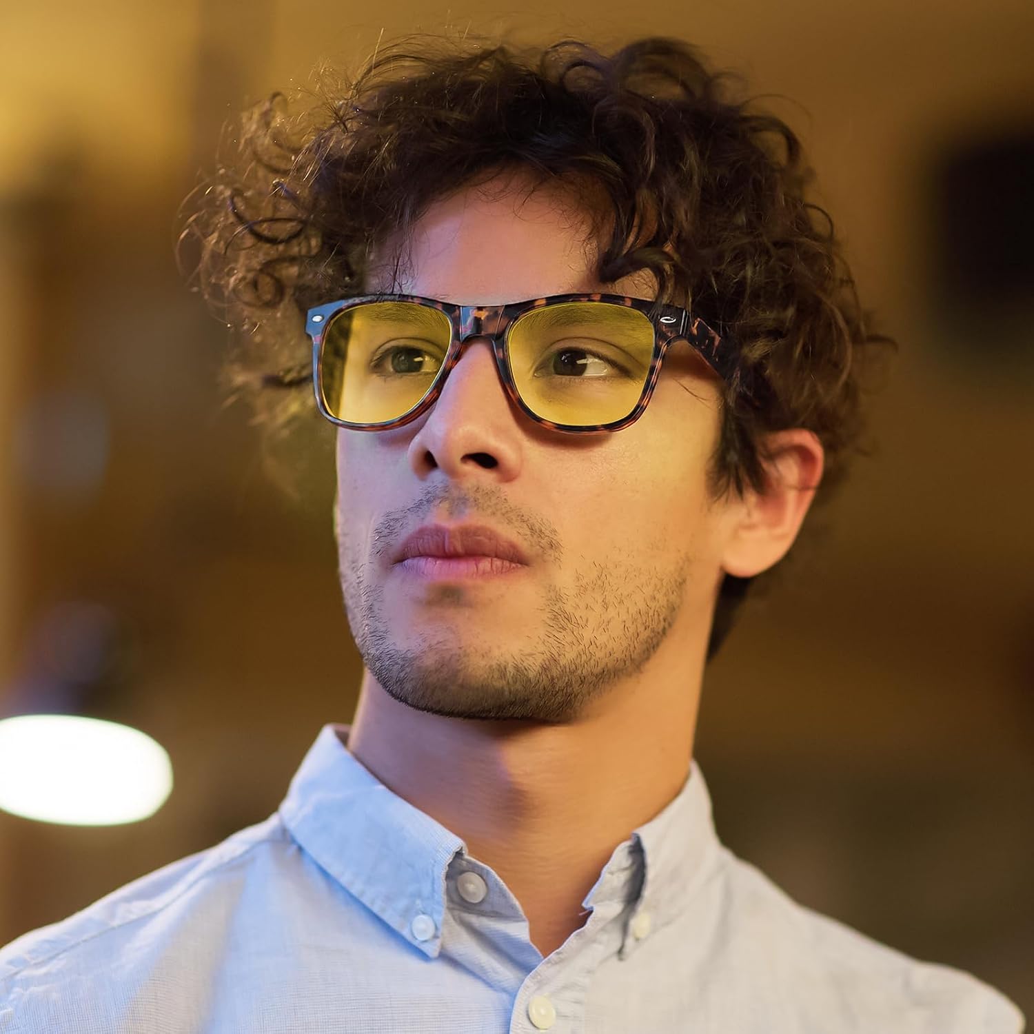 Detalle de Ulknyss Polarised Night Driving Glasses with Yellow-Tinted Lenses