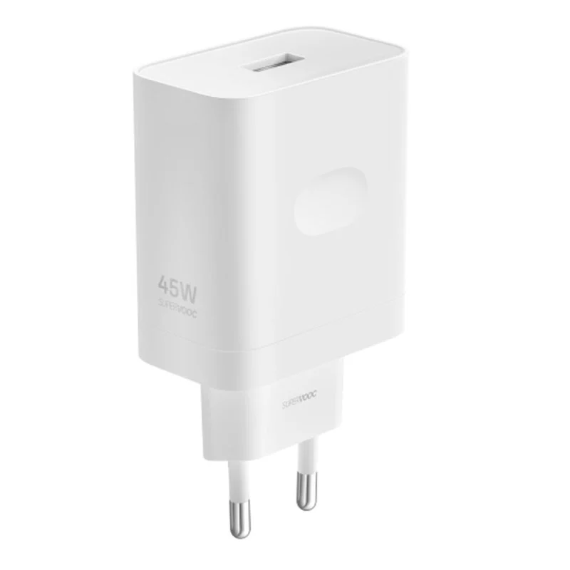 Detalle de OPPO SuperVOOC cargador de pared 45W blanco (enchufe EU)