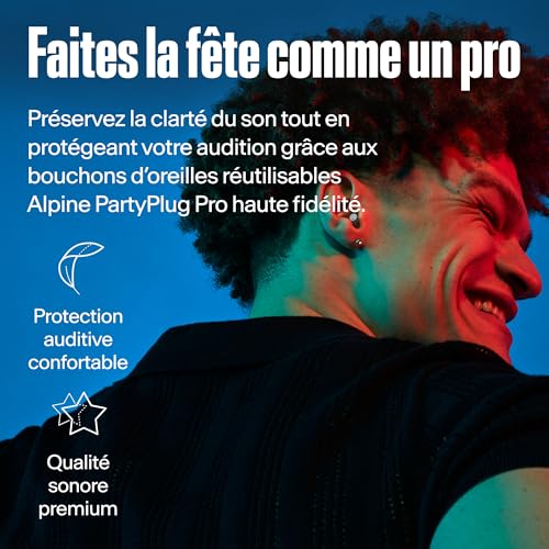 Detalle 2 de Alpine PartyPlug Pro Hi-Fi Bouchons 21dB Concerts Transparent