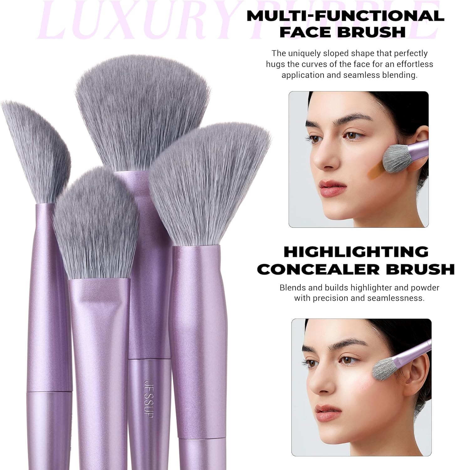 Thumbnail 3 de Jessup Set de Brochas 5 piezas Morado T514