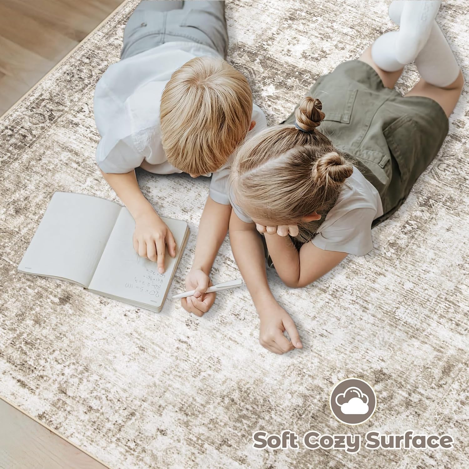 Detalle 2 de Area Rug 10x12 Washable Rug for Living Room