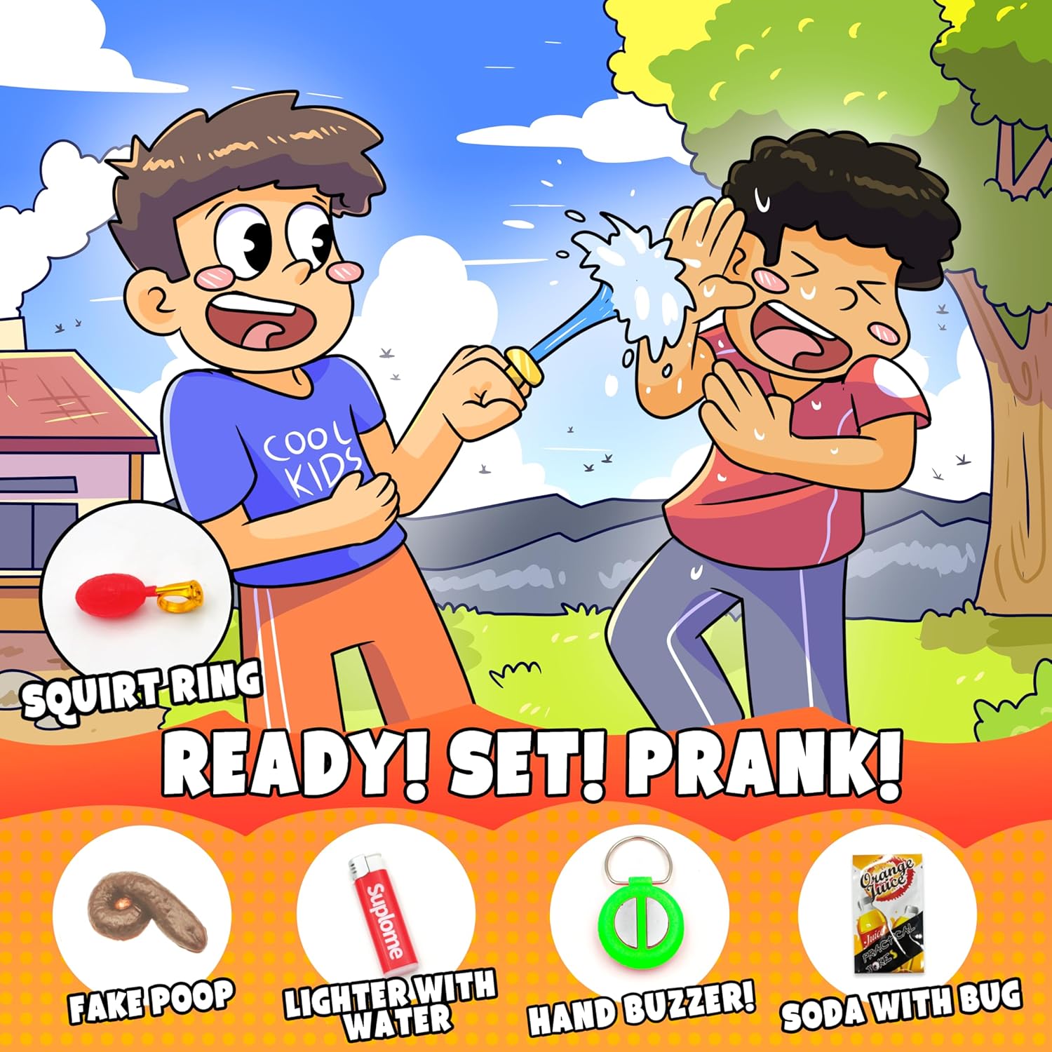 Thumbnail 2 de DIMROM Prank Kit for Kids (25 Gags) — April Fools practical joke toy set with bonus gags