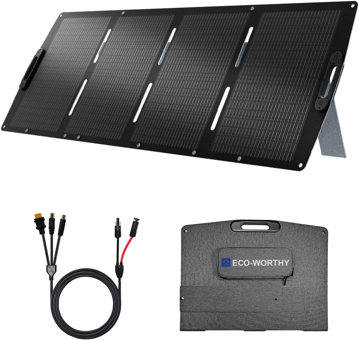 ECO-WORTHY 200W Portable Solar Panel 23% Efficiency