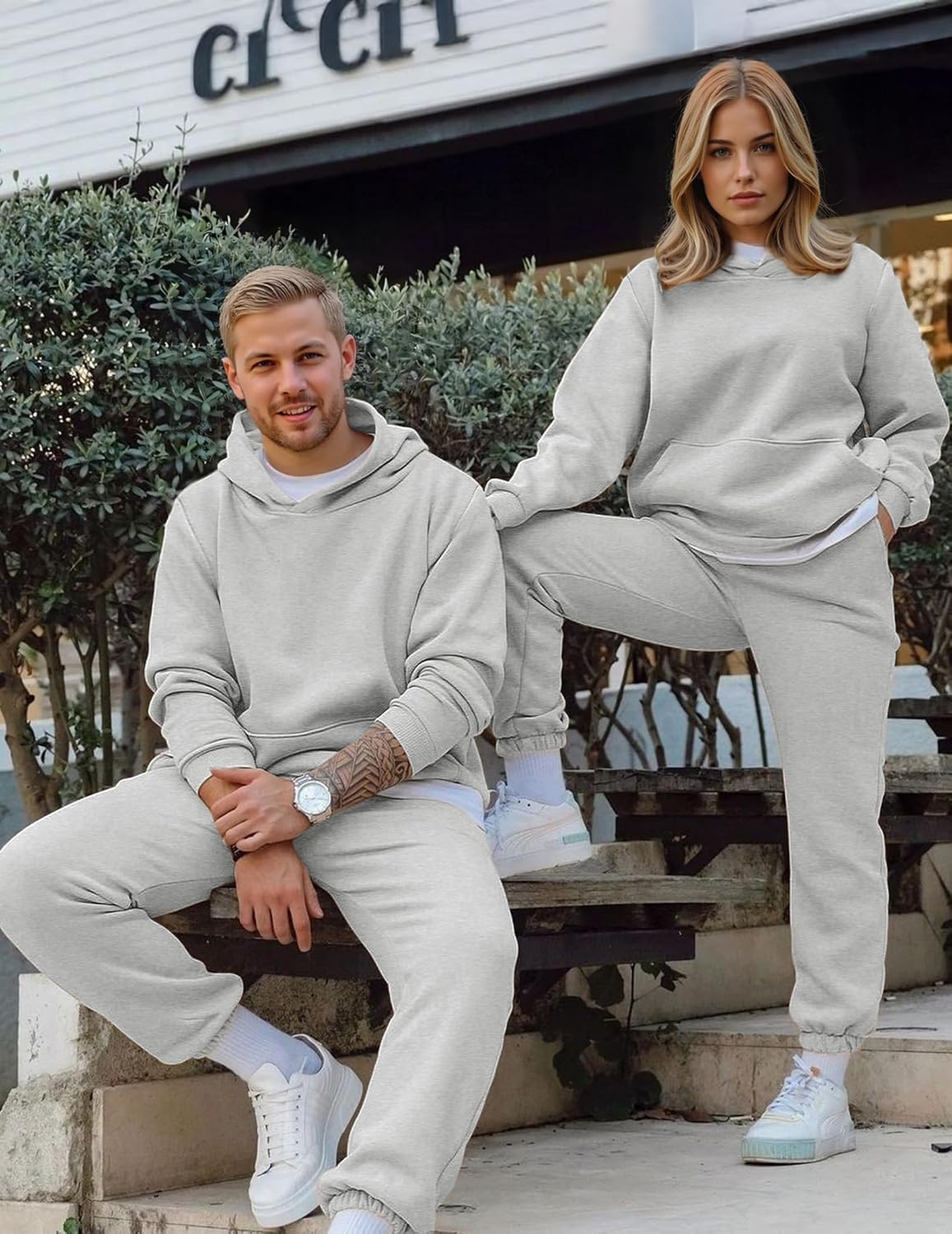 Detalle 2 de JMIERR Men's 2-Piece Tracksuit set