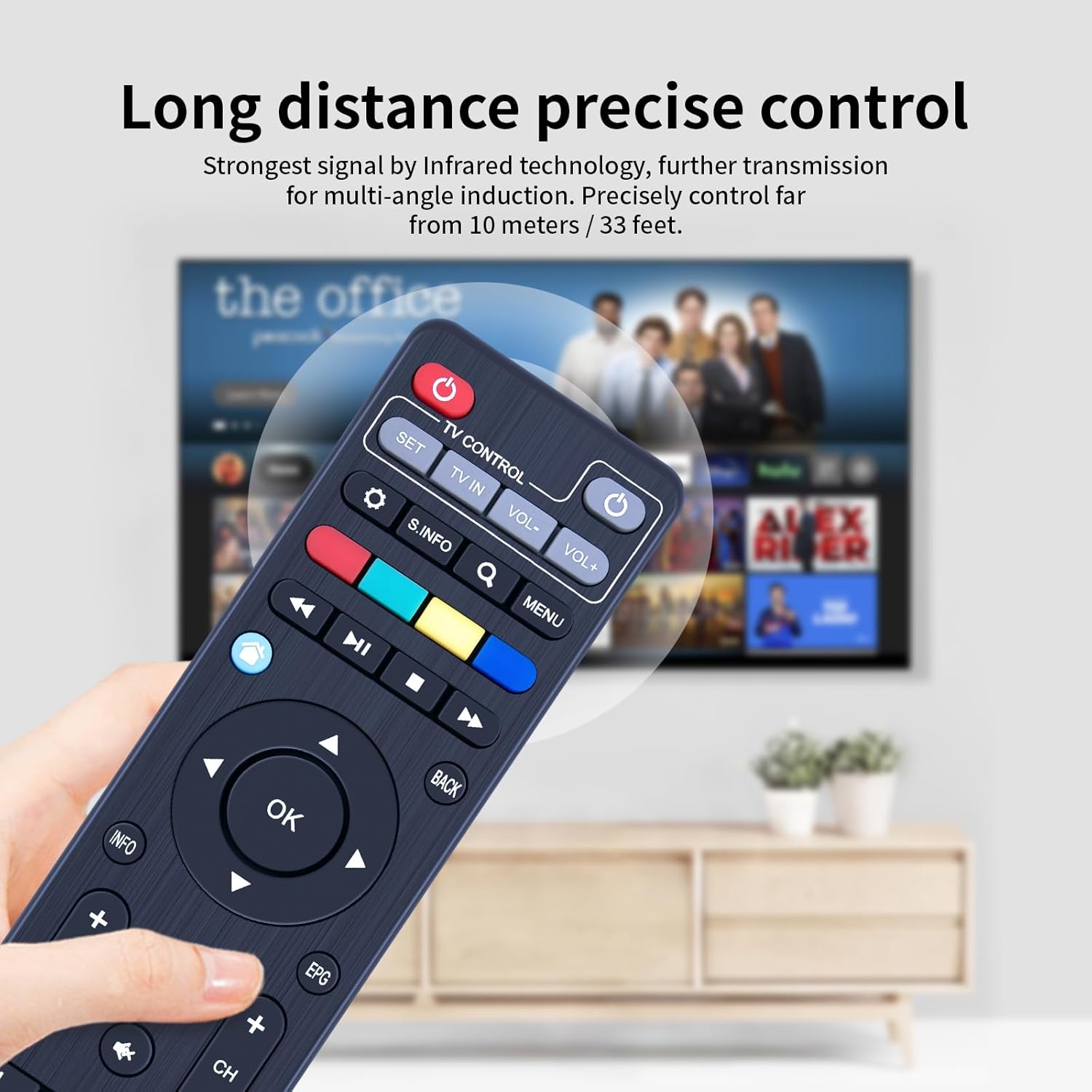 Thumbnail 5 de TCNOUMT replacement remote control for compatible TVIP set-top boxes