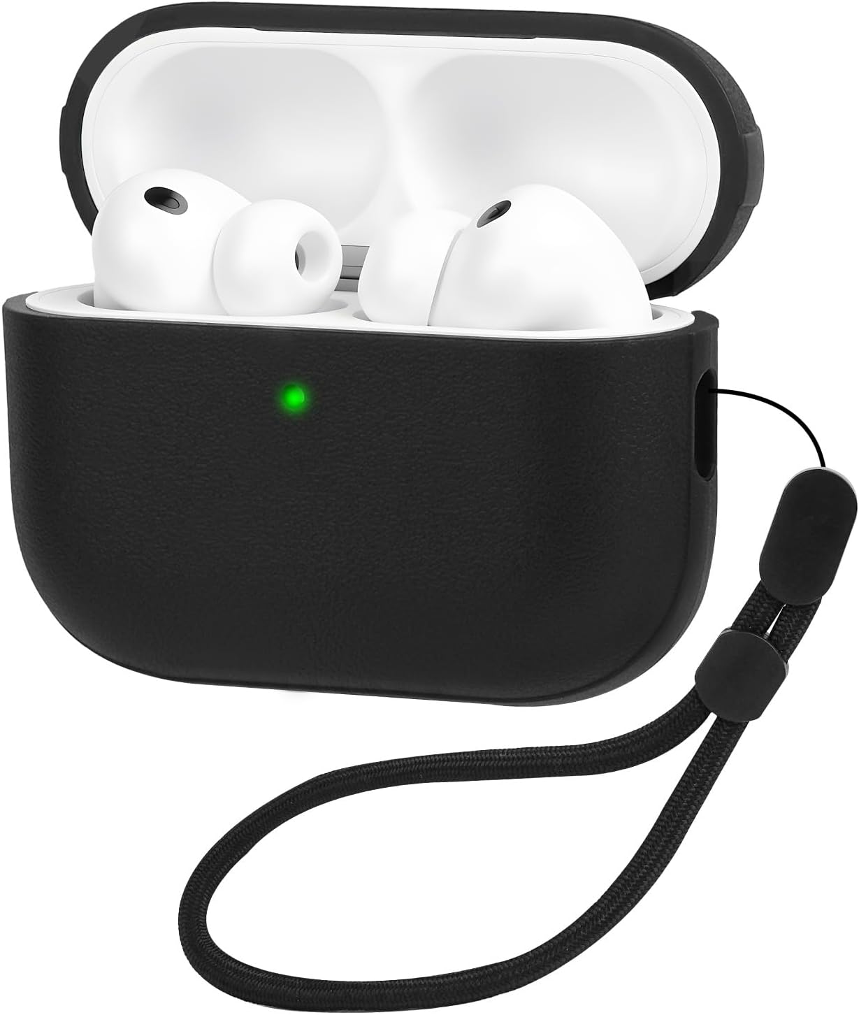 Detalle de AOOSU Coque AirPods Pro 3 (2025) LED visible