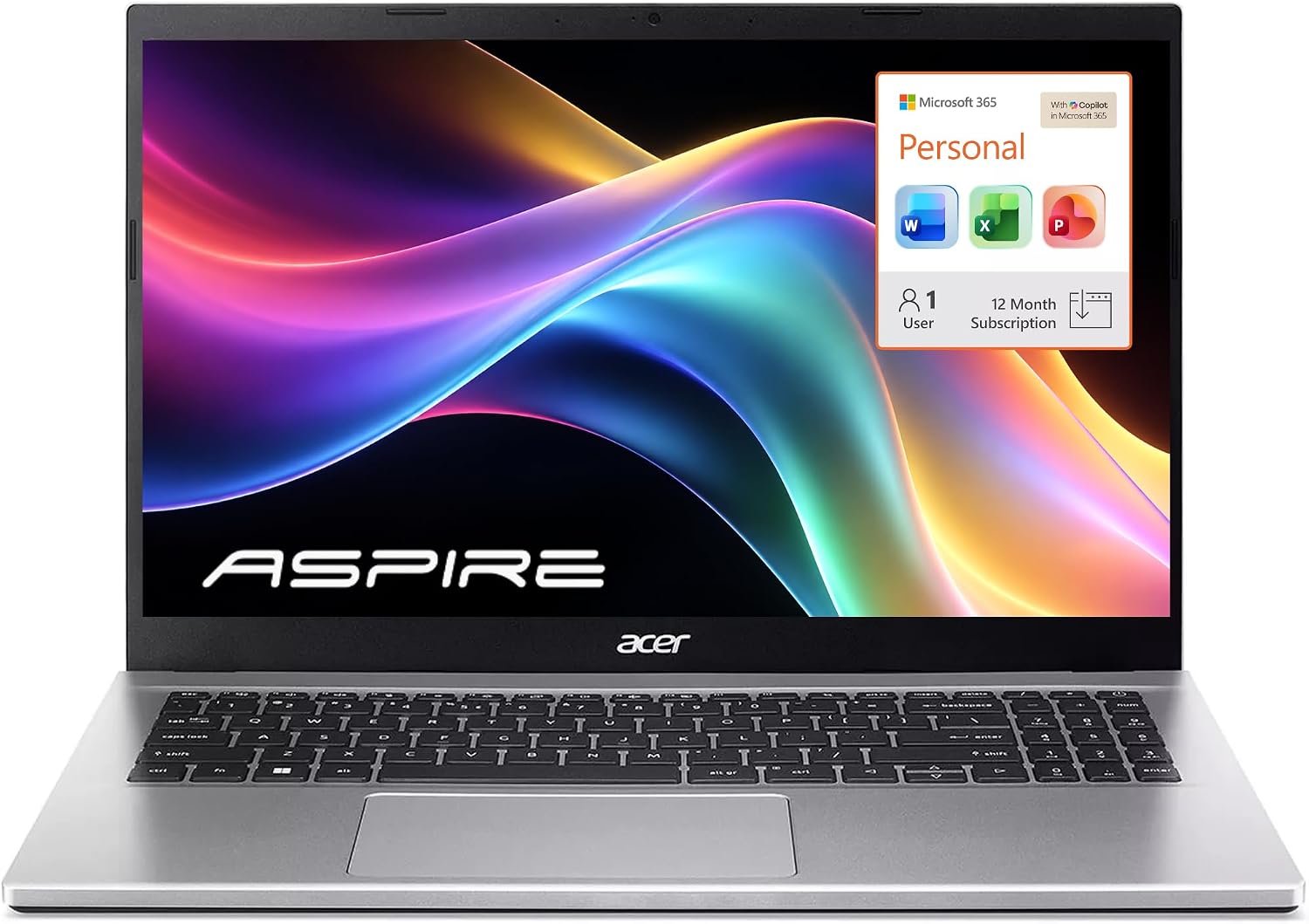 Detalle de Acer Aspire 15 laptop