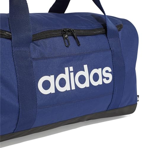 Detalle de adidas Mixte Essentials Linear Duffel Bag, Dark Blue/White – S