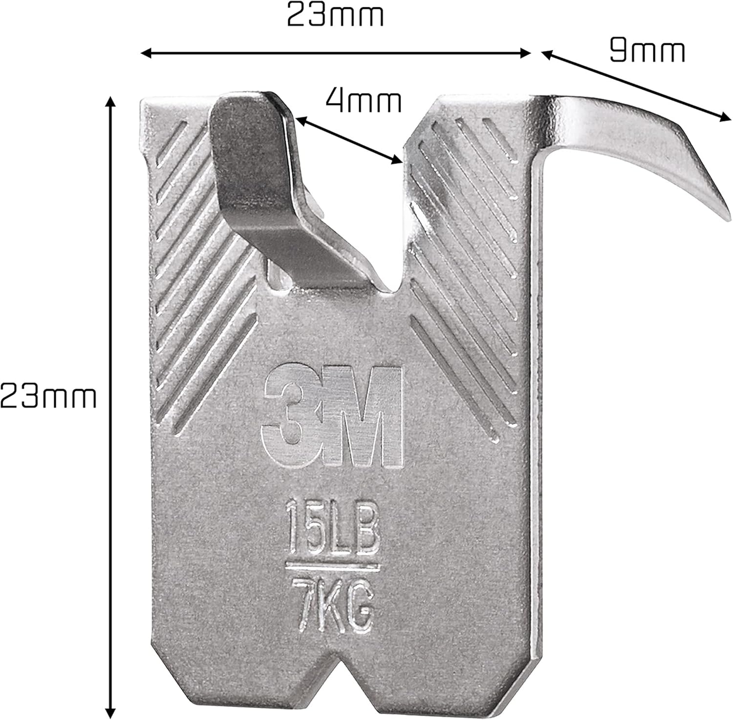 Thumbnail 2 de 3M Claw Plasterboard Picture Hooks 7 kg, 4 pack 🪝