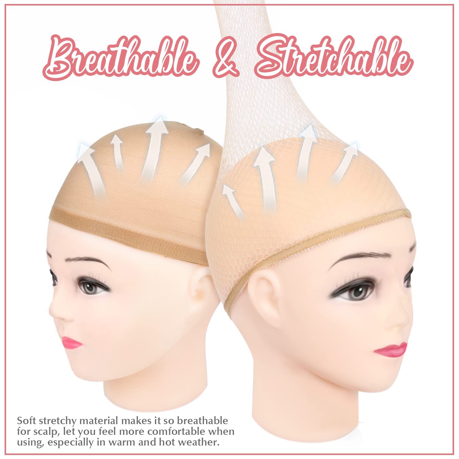 Detalle 2 de MORGLES Nylon Wig Caps 6-Pack