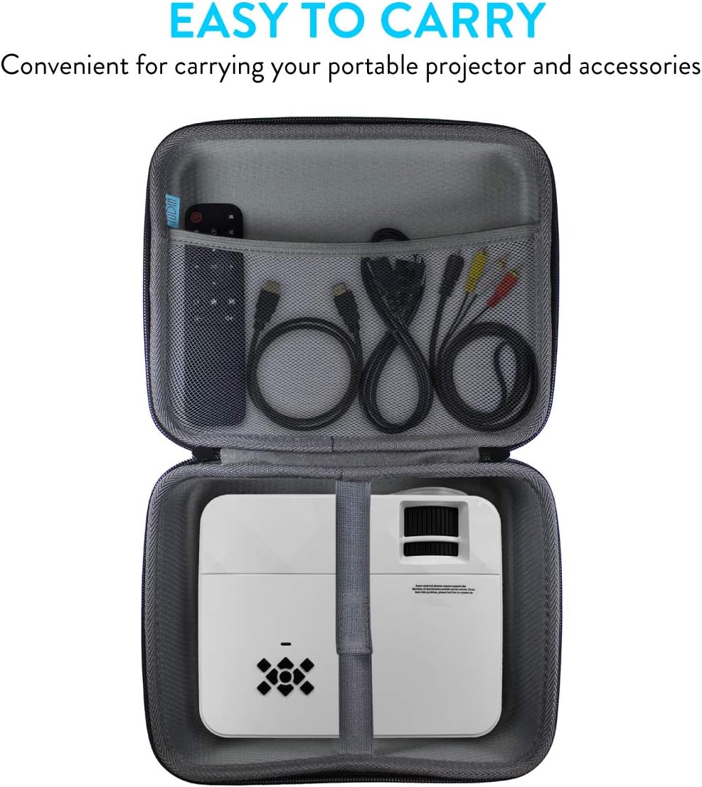 Detalle de TUDIA TD-EV5119-3 EVA Mini Projector Case with Zippered Mesh Pocket