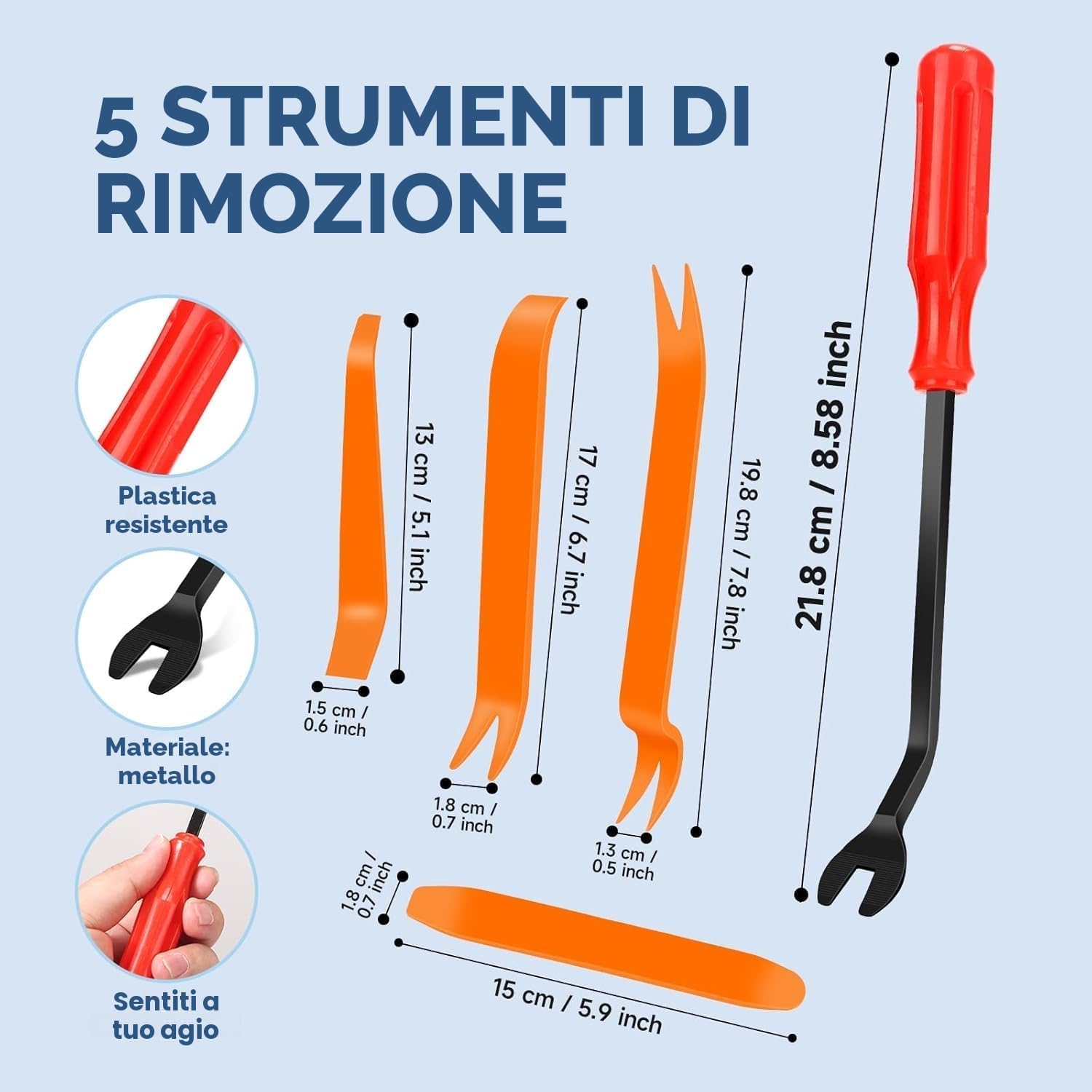 Thumbnail 3 de EINESIN Set di clips per auto: kit universale 240 pezzi con 12 misure e strumenti di rimozione