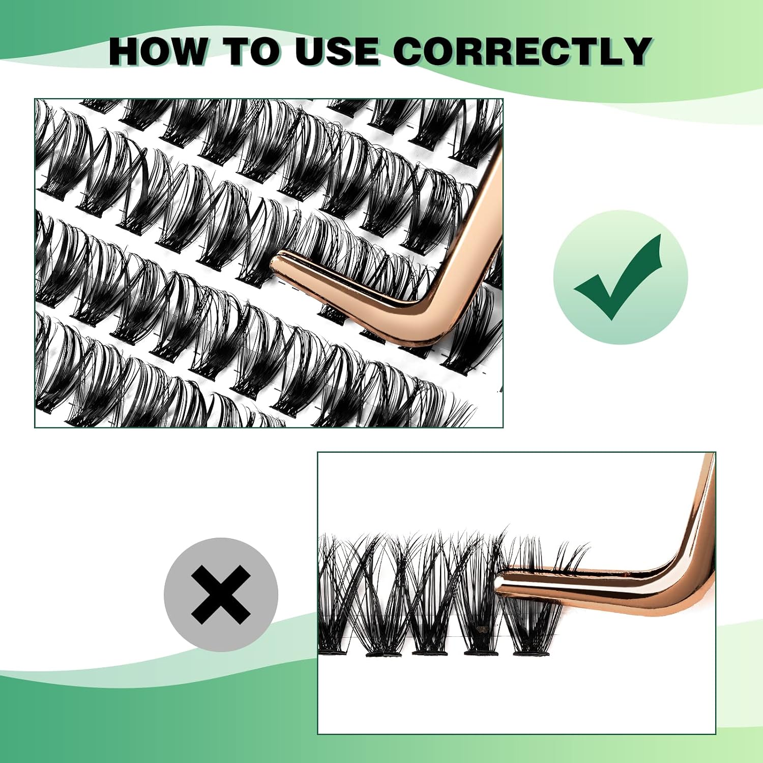 Thumbnail 3 de KEYYOU Lash Clusters 300pcs DIY Eyelash Extension Kit – Soft, Natural Volume with 9–18mm Mixes
