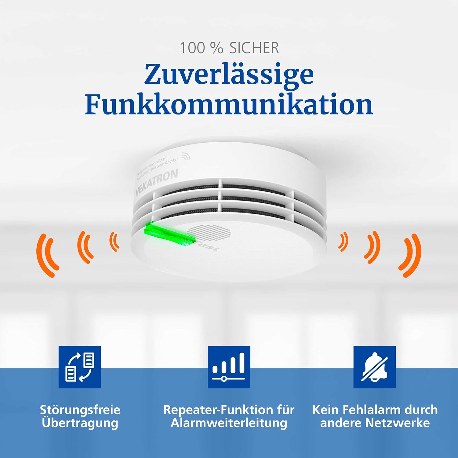 Detalle de Hekatron Funkmodul Basis X – Basislösung für Genius Plus X Rauchmelder