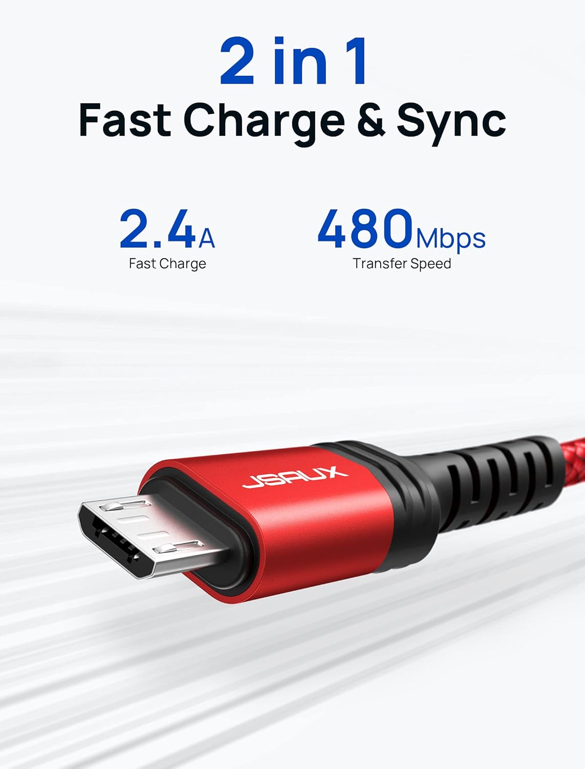 Thumbnail 3 de JSAUX Micro USB Kabel 2 m