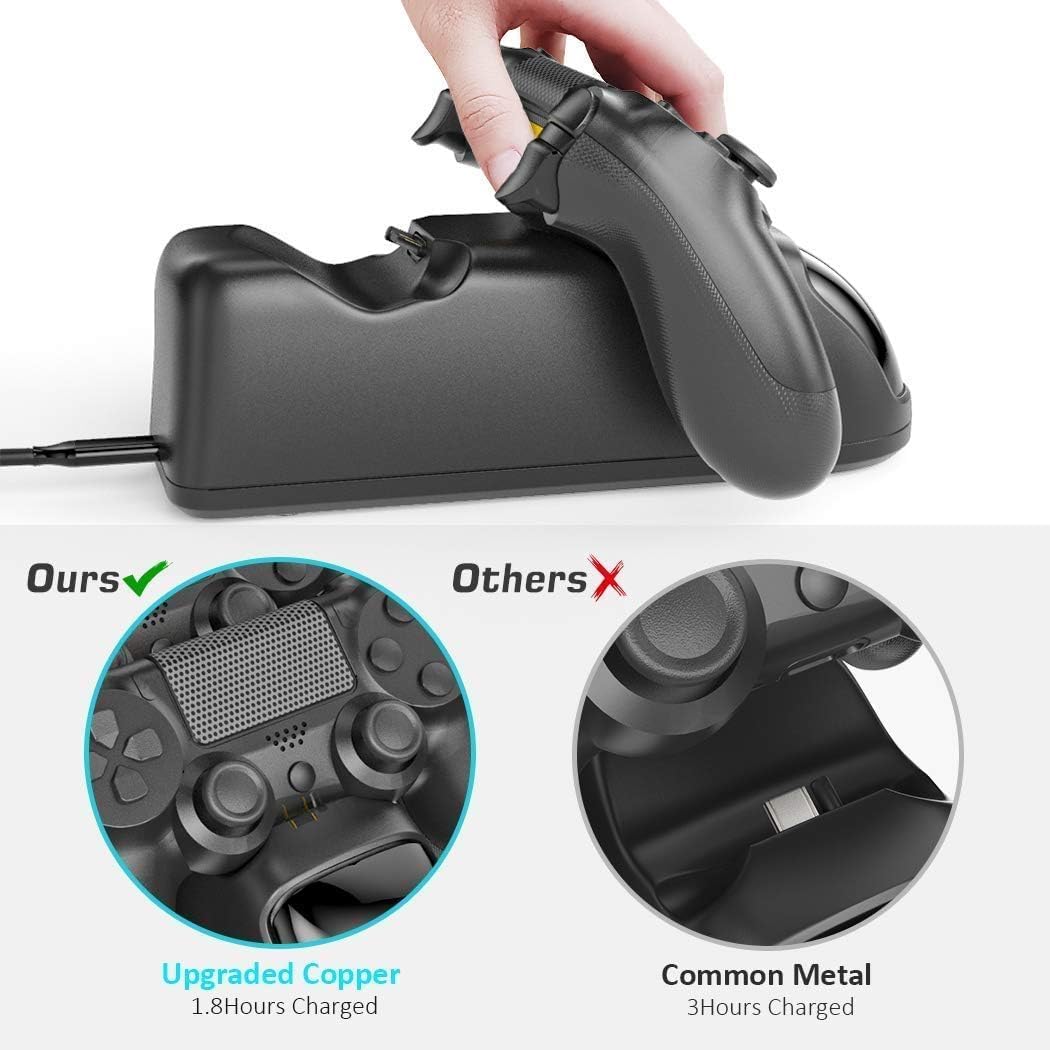 Detalle 2 de OIVO PlayStation 4 Ladestation 1,8 h Ladechip