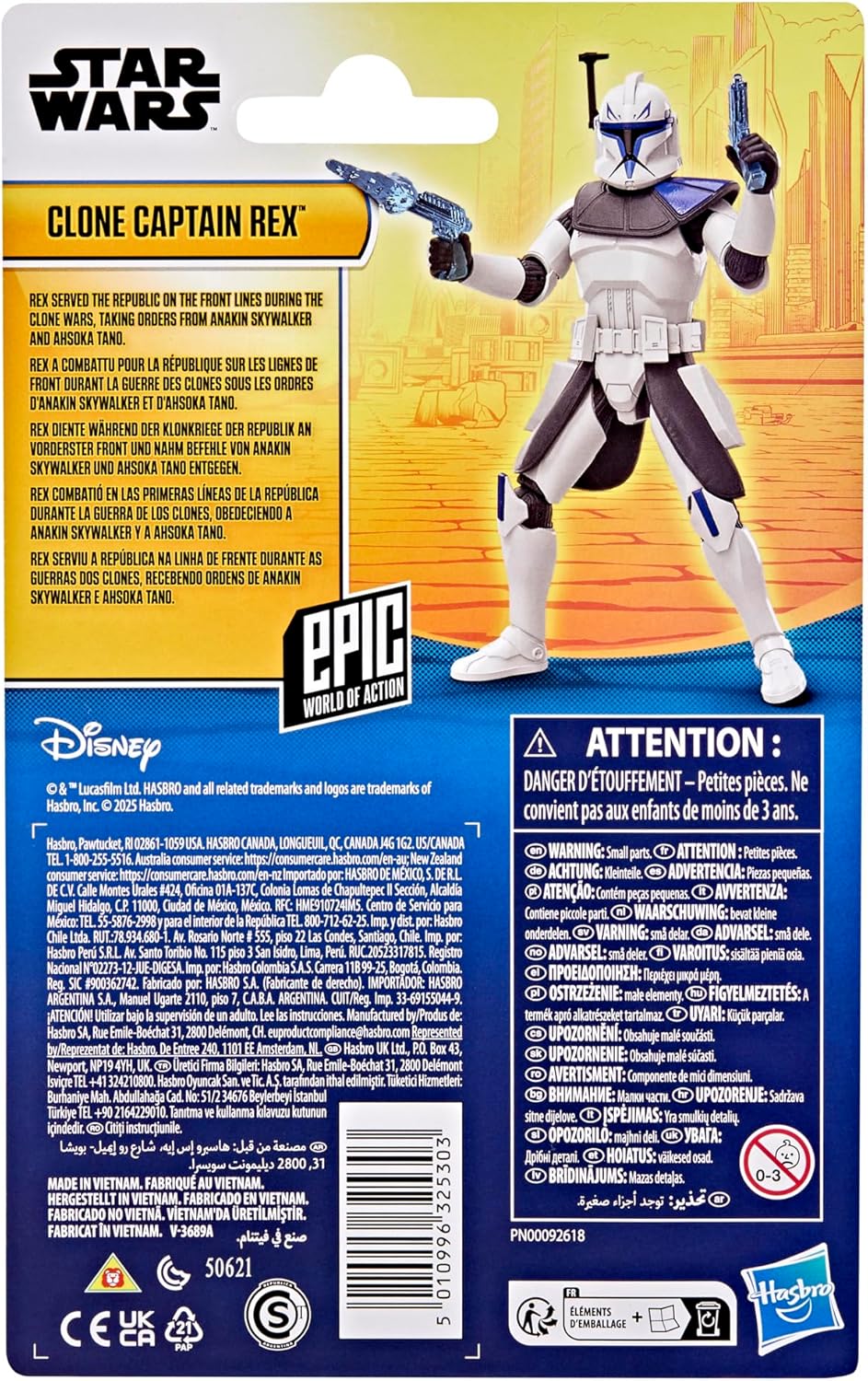 Thumbnail 3 de Capitaine Rex — Figurine Star Wars Epic World of Action, 10 cm avec accessoires