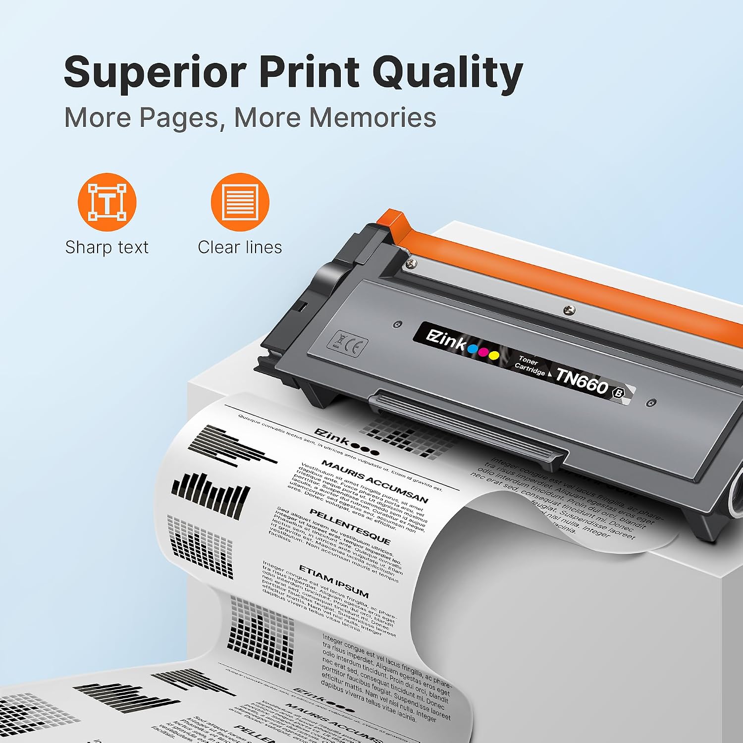 Detalle de E-Z Ink TN660 Black Toner Cartridge