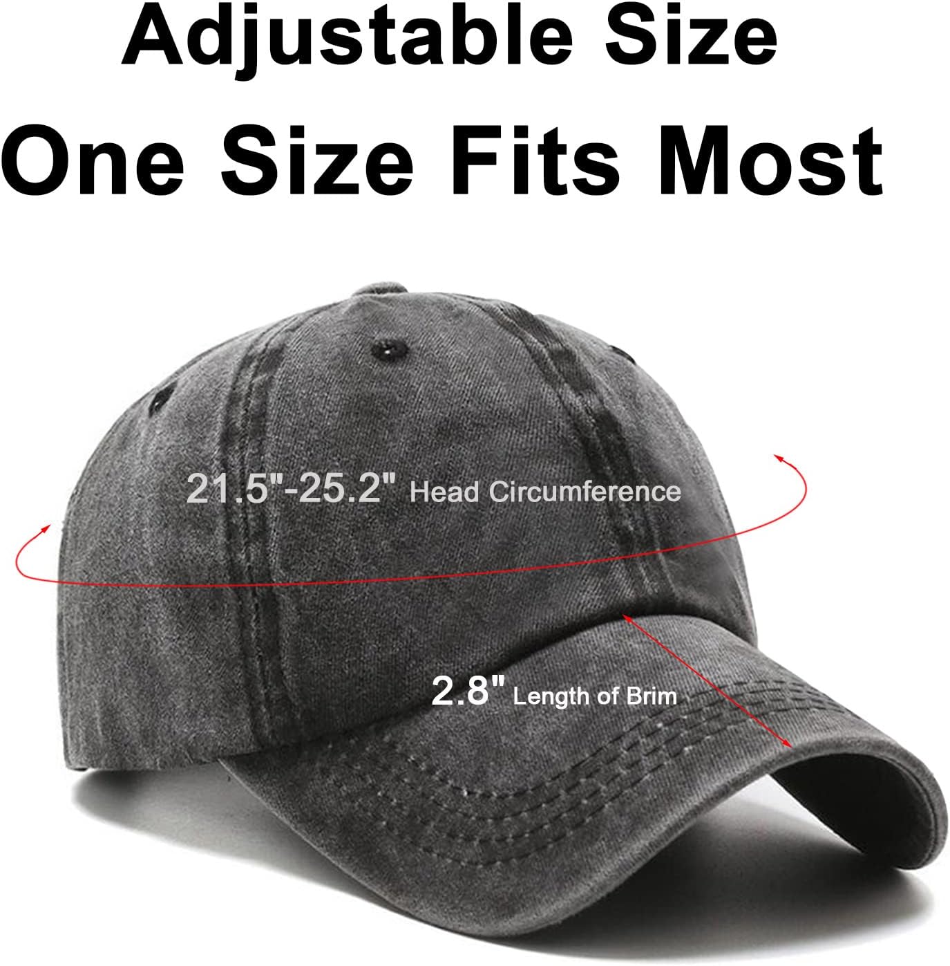 Detalle 2 de NPJY Adjustable Low Profile Dad Hat Golf Baseball Cap in Washed Cotton (Unconstructed)