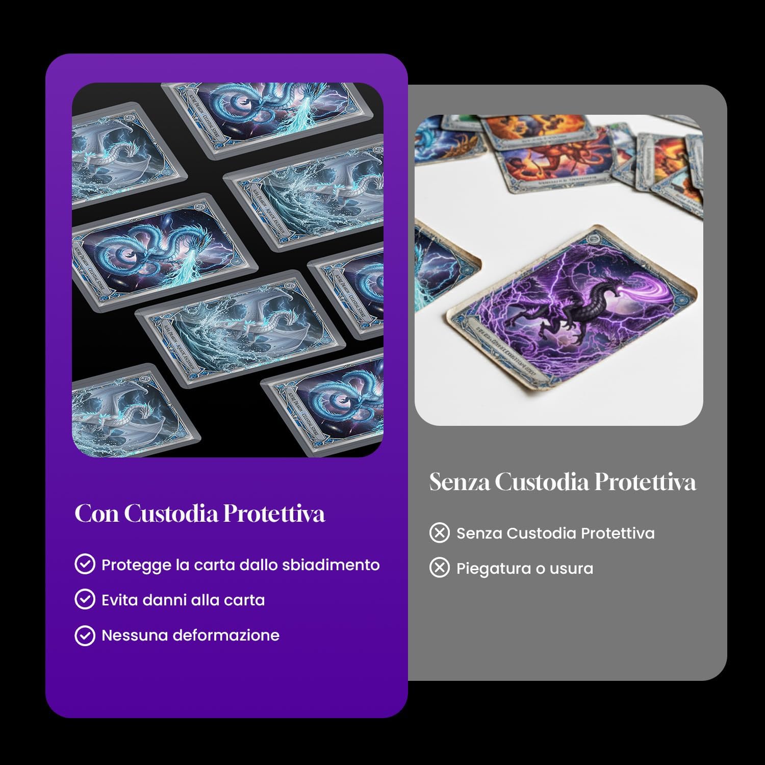 Thumbnail 4 de Tolesum 100 toploader 35pt 3x4" per carte collezionabili standard (Magic, YuGiOh)