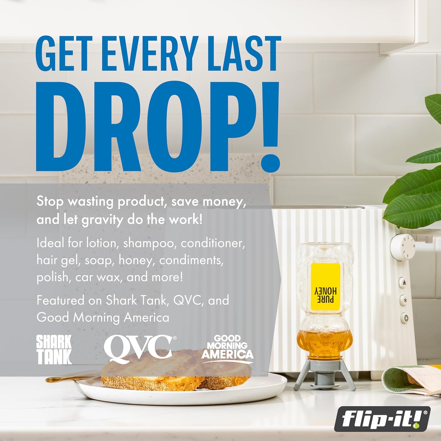 Thumbnail 2 de Flip-It! FL4X2HBB Bottle Emptying Kit with 2 Stands and 6 Adapters