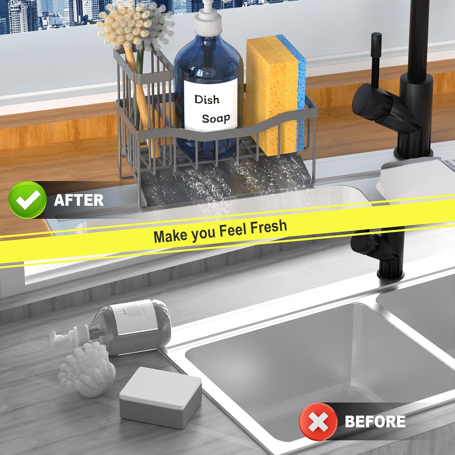 Thumbnail 5 de Maifan Sink Caddy Sponge Holder ⚙