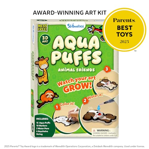Detalle de Skillmatics Aqua Puffs Animals: Magical Water-Activated Puff Art for Kids